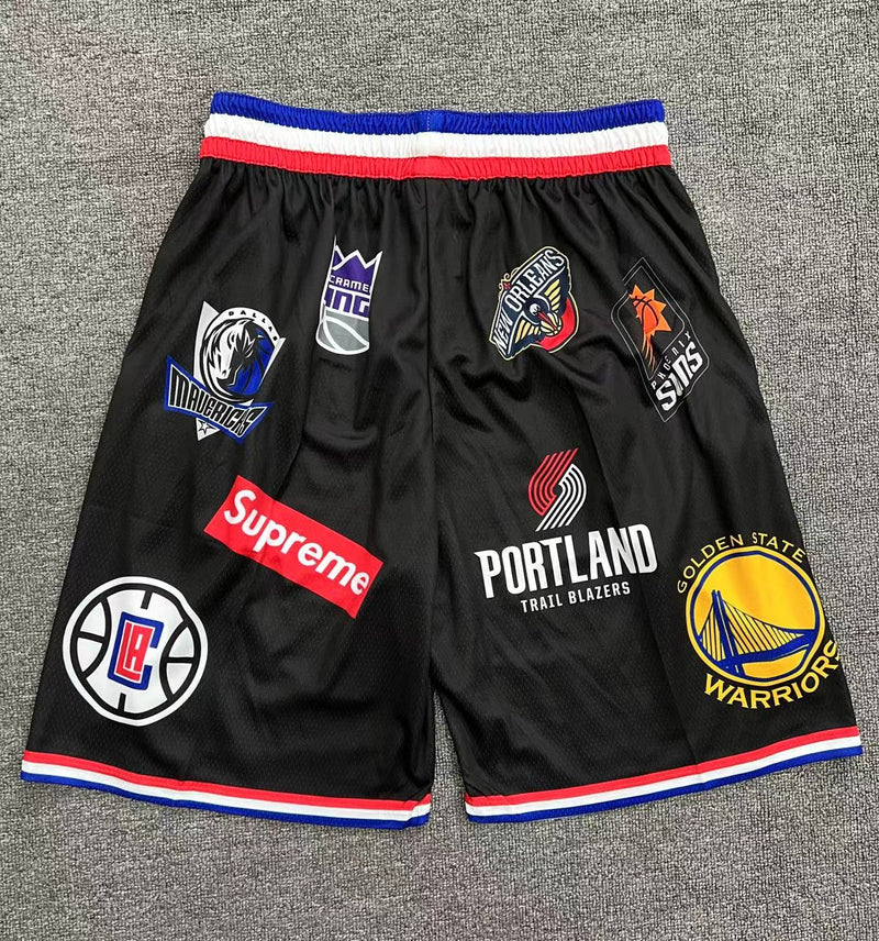 Short Supreme x NBA Black