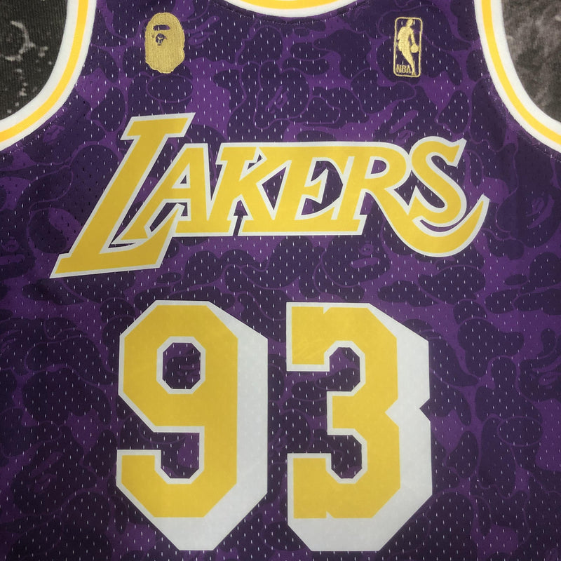 Regata Swingman BAPE X Los Angeles Lakers Mitchell & Ness Hardwood Classics 1993