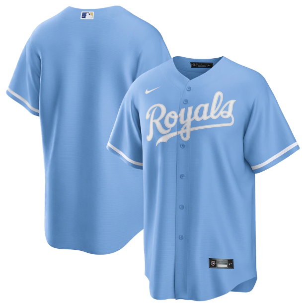 Camisa MLB Kansas City Royals Jersey Azul Claro Torcedor
