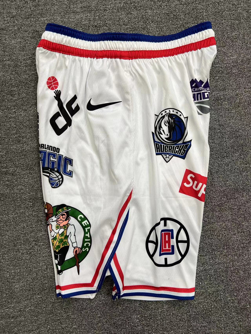 Short Supreme x NBA White