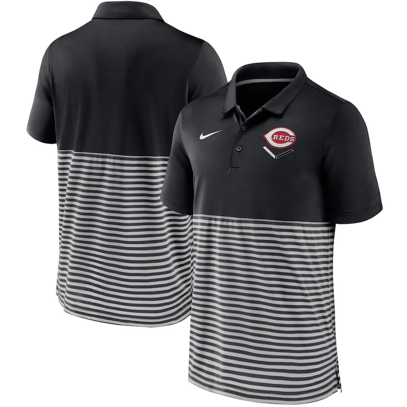 Camisa Polo Nike Cincitnnati Reds - Preta