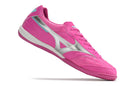 Chuteira Futsal Mizuno Morelia Sala IC Rosa e Prata