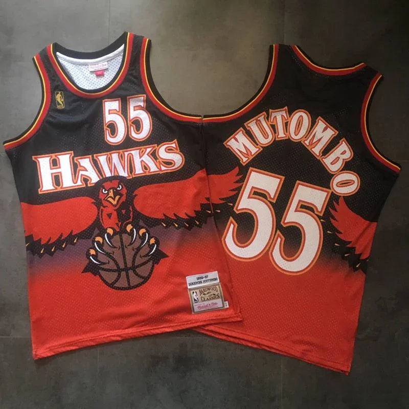 Regata Authentic Atlanta Hawks Mitchell & Ness Hardwood Classics 1996/97