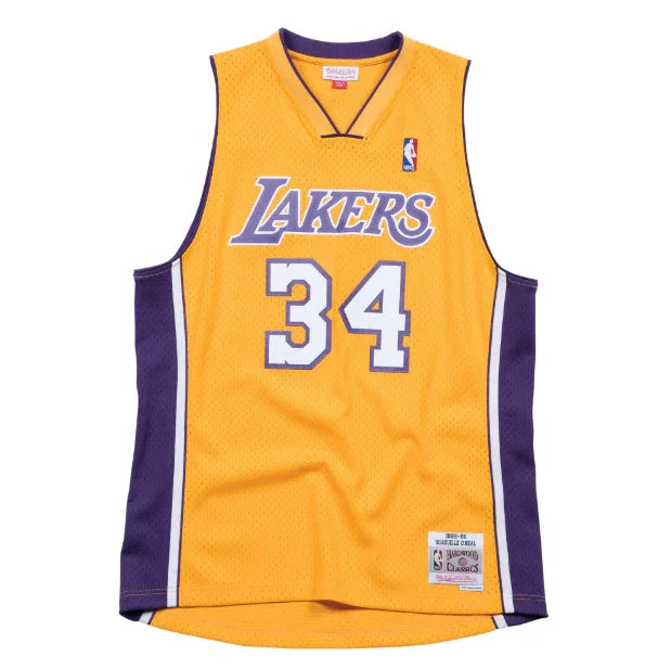 Regata Swingman Los Angeles Lakers Mitchell & Ness Amarela Hardwood Classics 1999/00