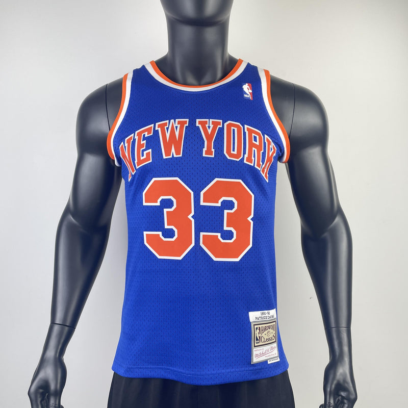 Regata Swingman New York Knicks Mitchell & Ness Hardwood Classics 1991/92 Azul