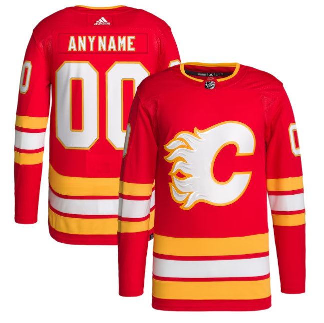 Camisa NHL Calgary Flames Jersey Vermelha/Amarela